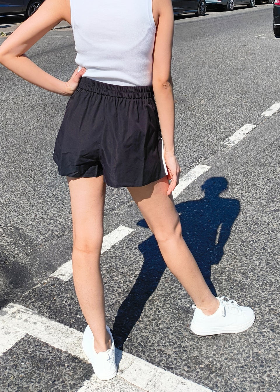 Gini London Black Tailored  Shorts