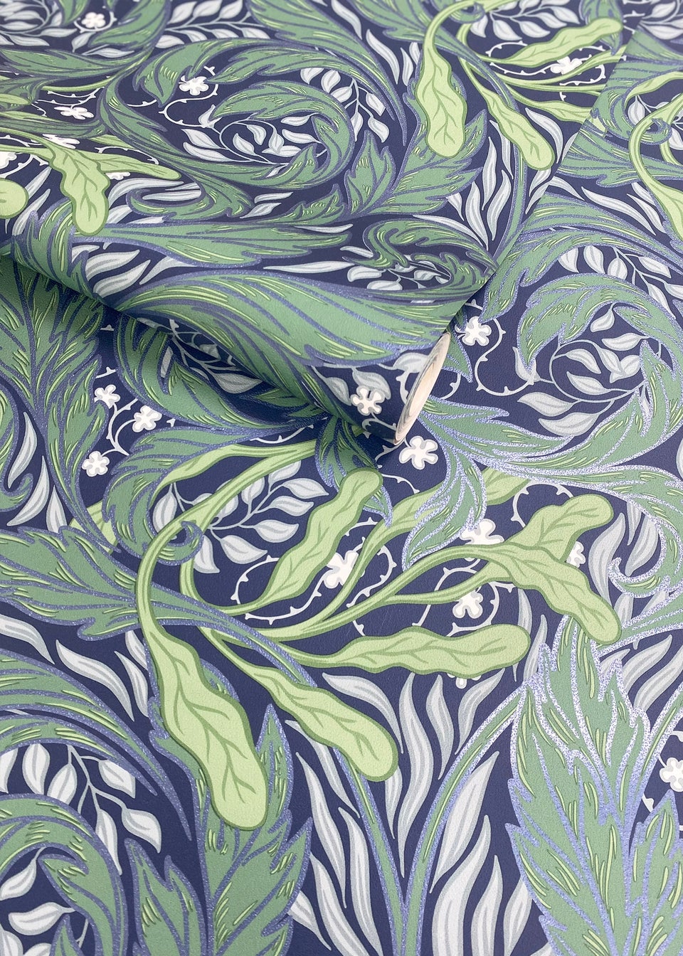 Muriva Vale Leaf Blue & Green