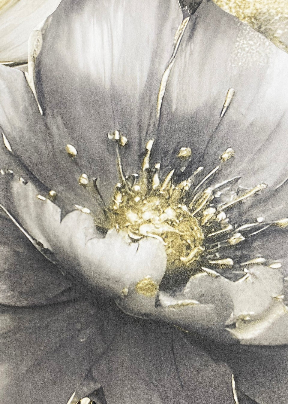 Muriva Aminah Floral Charcoal & Gold