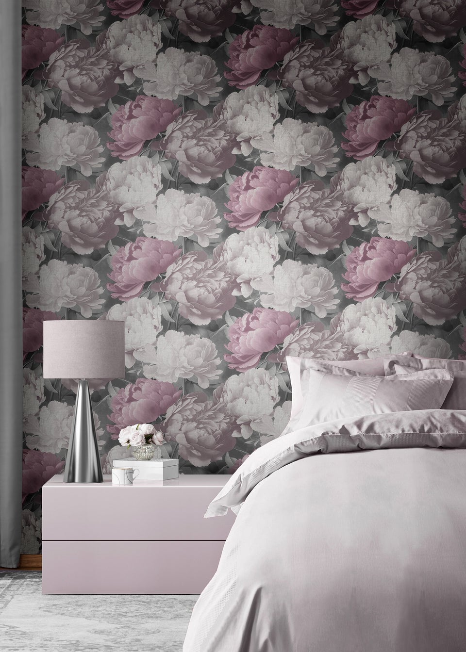 Muriva Doretta Floral Pink