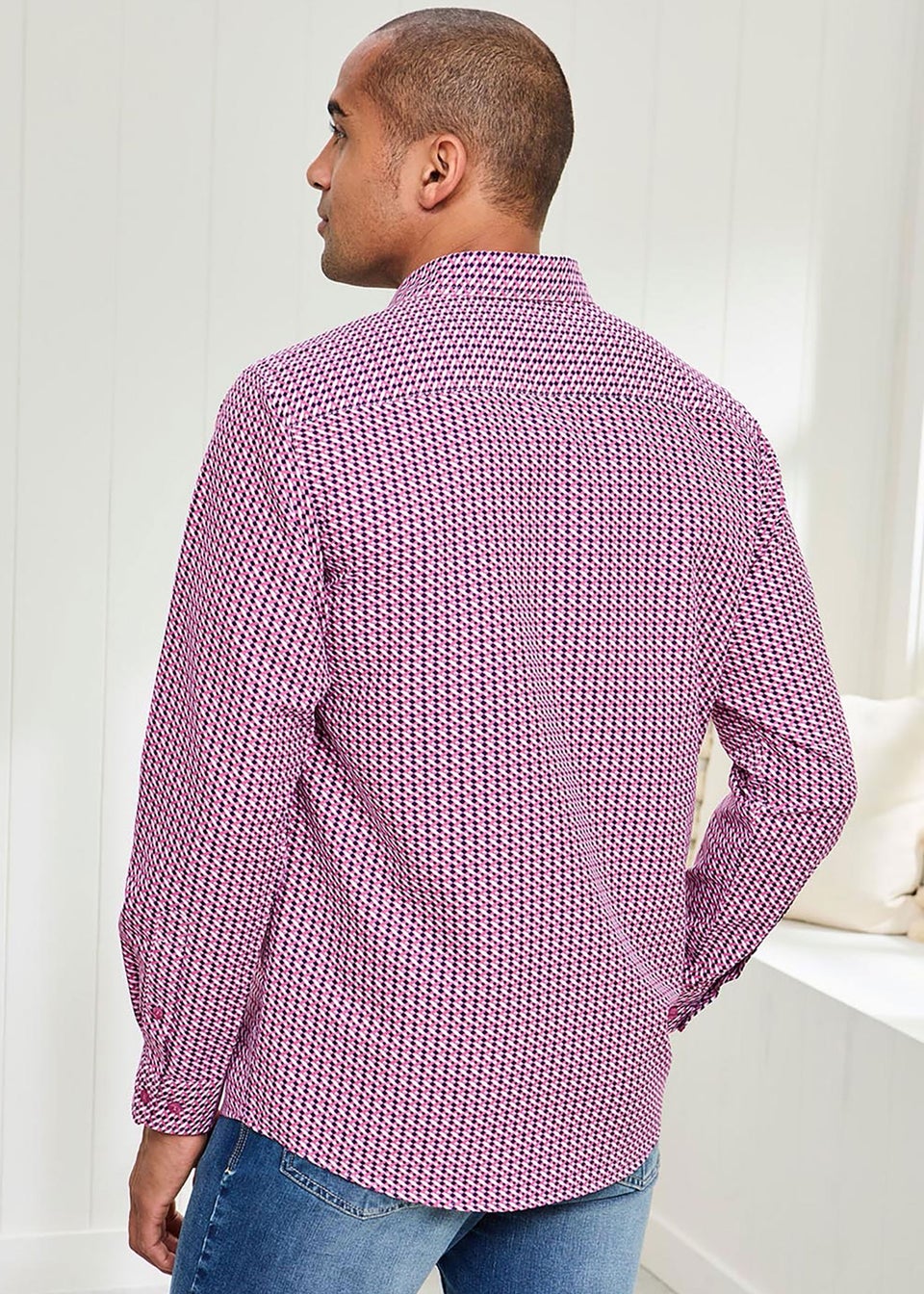 Cotton Traders Wildberry Long Sleeve Soft Touch Print Shirt