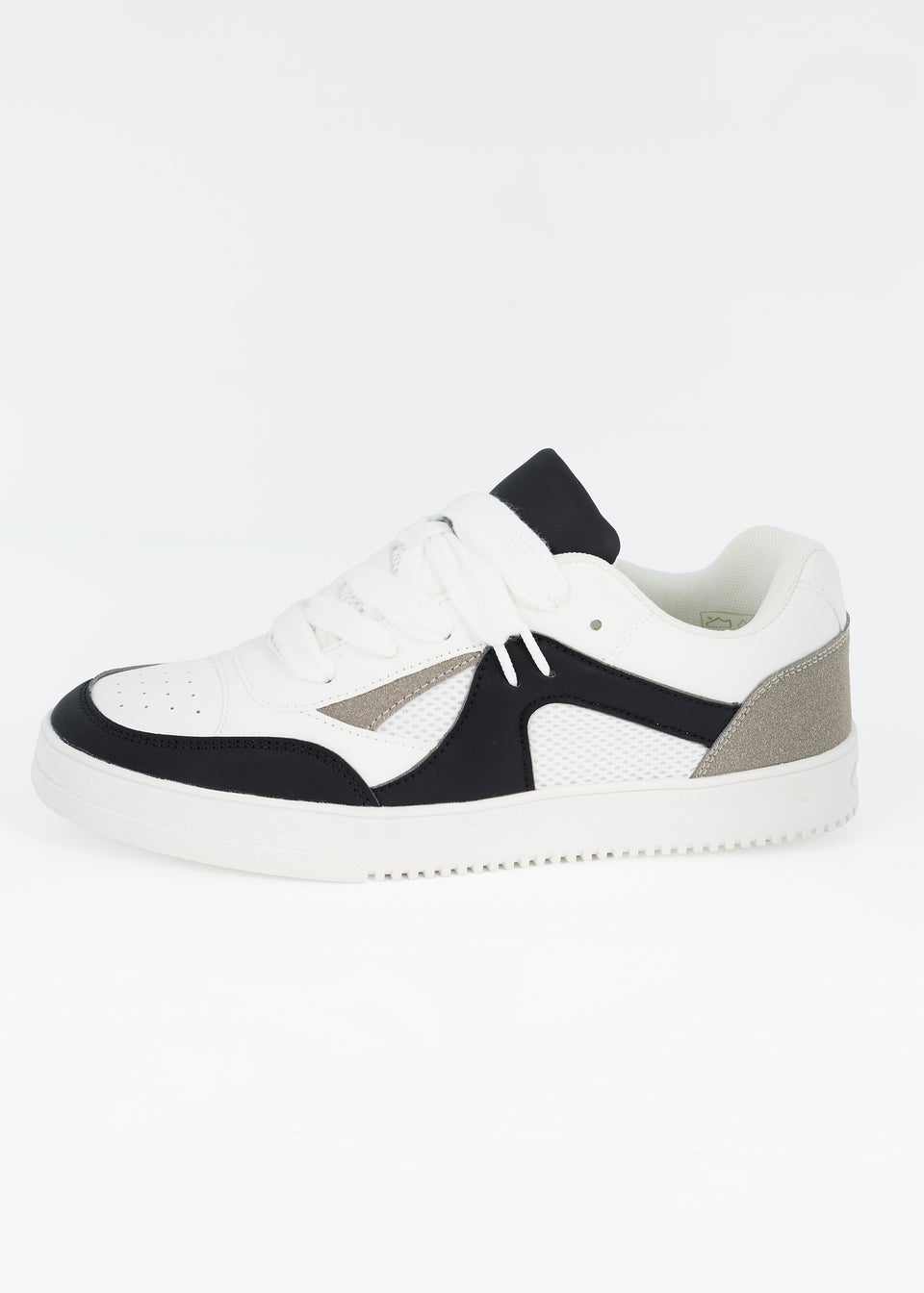 Brave Soul White Faux Leather Trainers