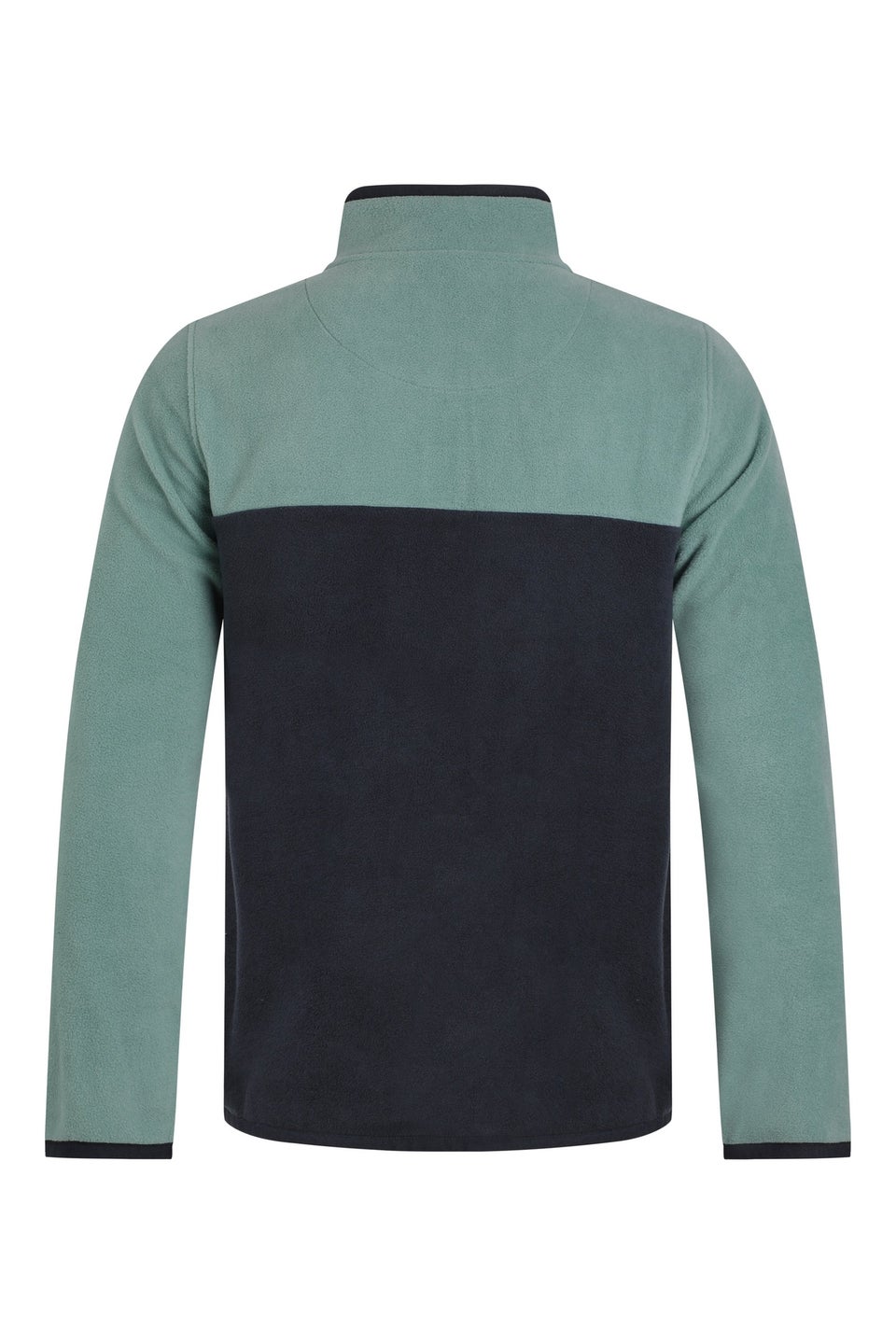 Weird Fish Mineral Blue Tristan 1/4 Zip Colour Block Microfleece
