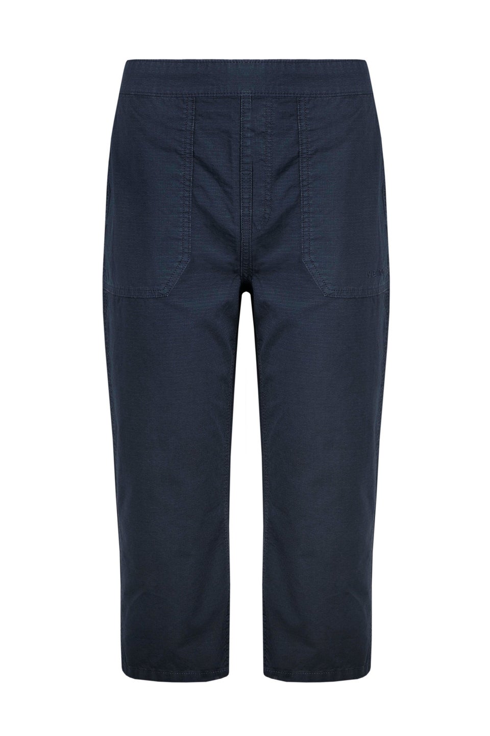Weird Fish Navy Anyar 3/4 Length Ripstop Trousers