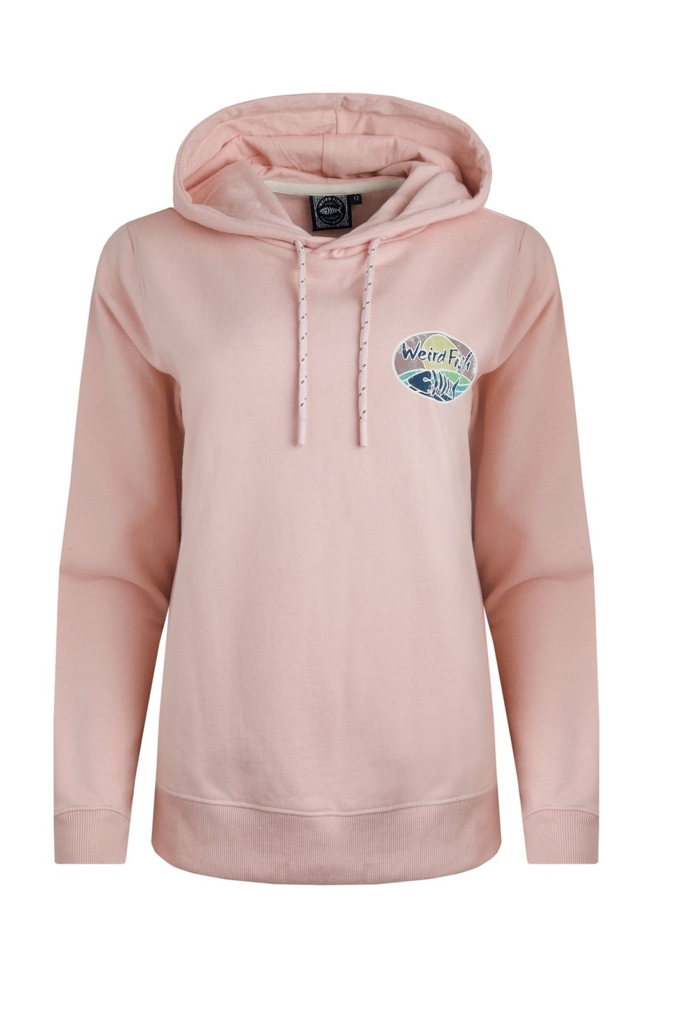 Weird Fish Dusty Rose Kira Back Print Popover Hoodie