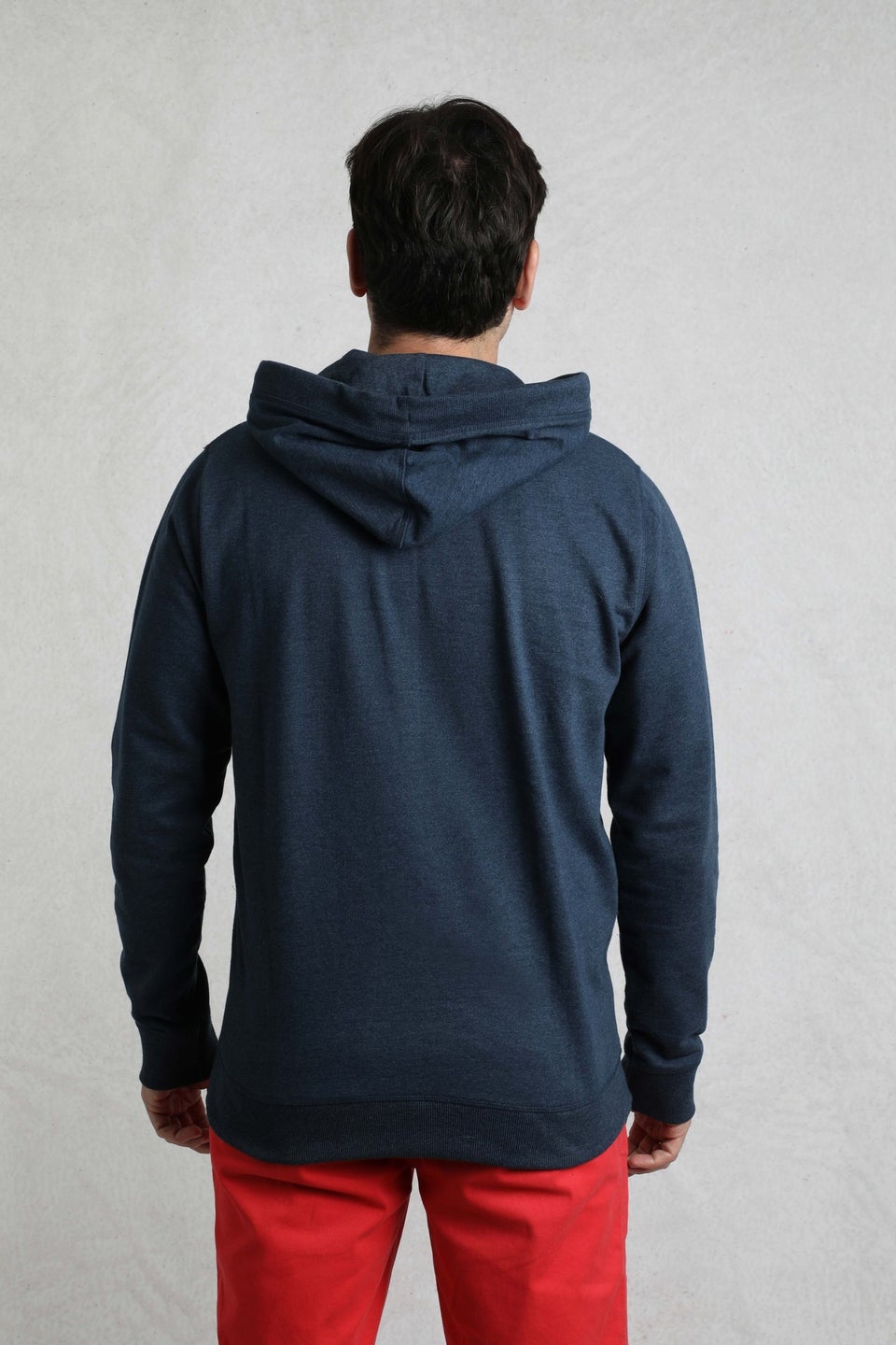 Weird Fish Navy Bryant Graphic Pop Over Hoody