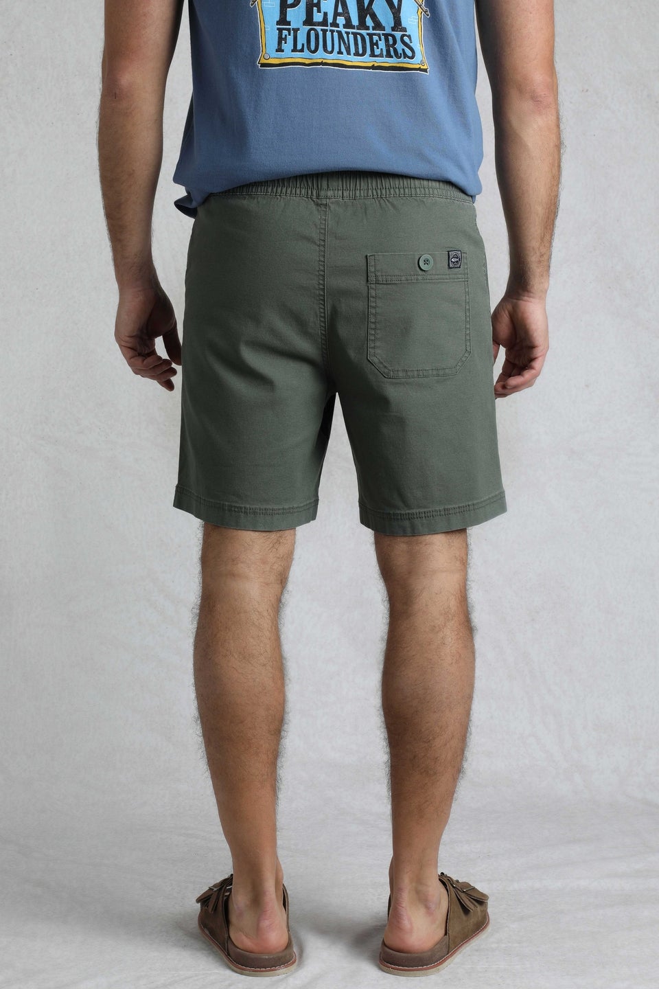 Weird Fish Khaki Weston Relaxed Canvas Shorts