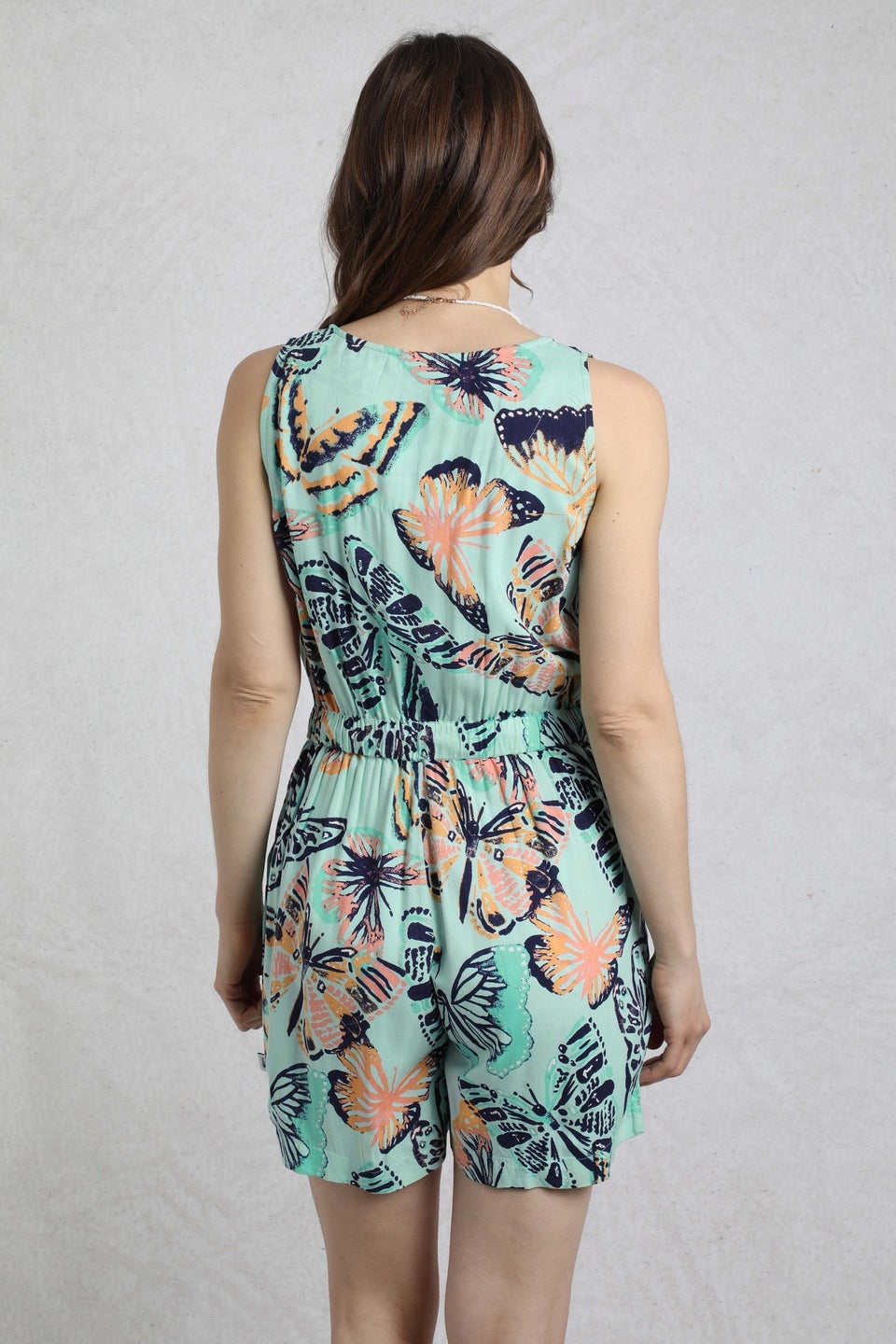 Weird Fish Seafoam Mare Printed Playsuit
