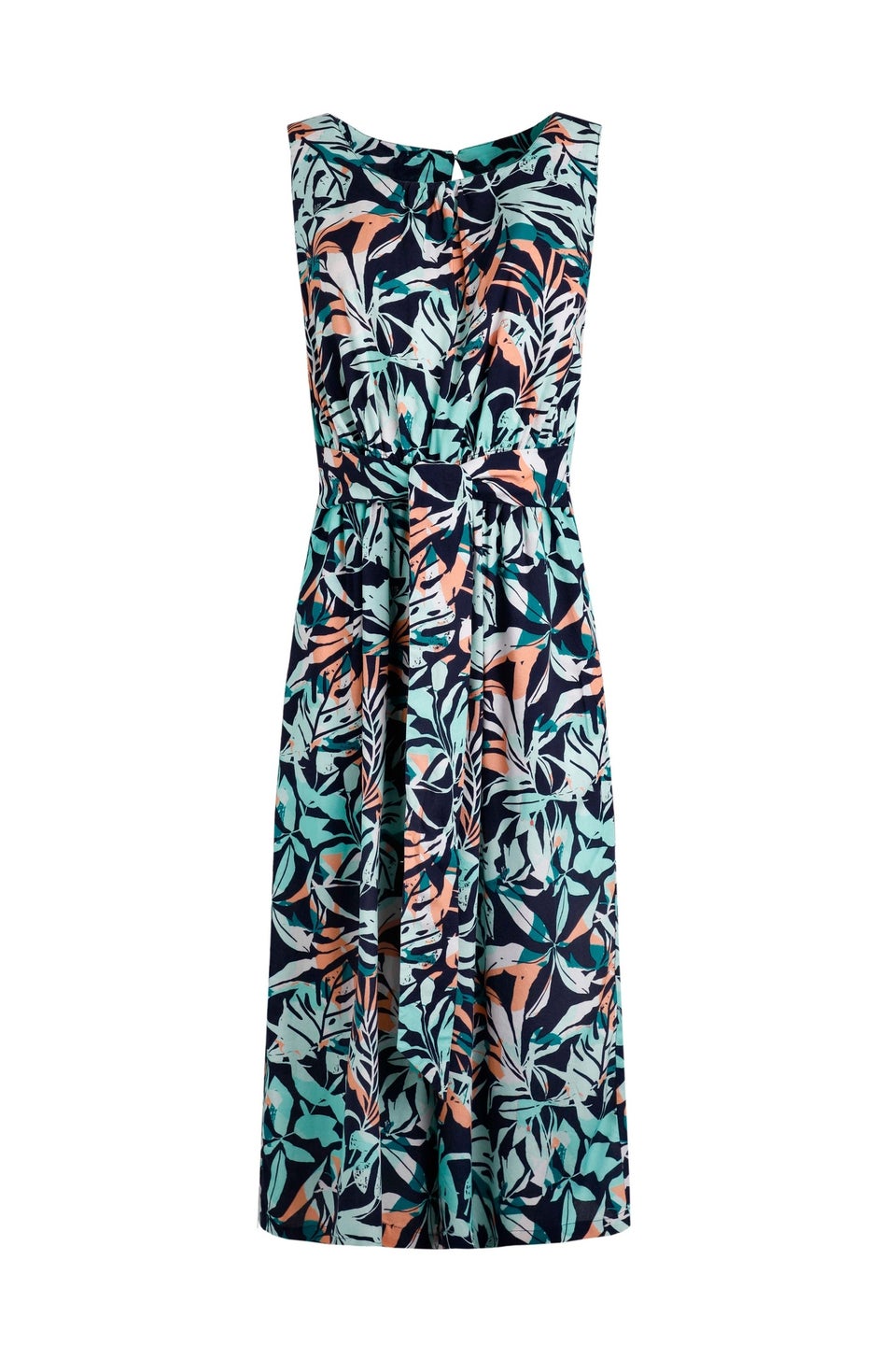 Weird Fish Aqua blue Nalani Printed Jumpsuit