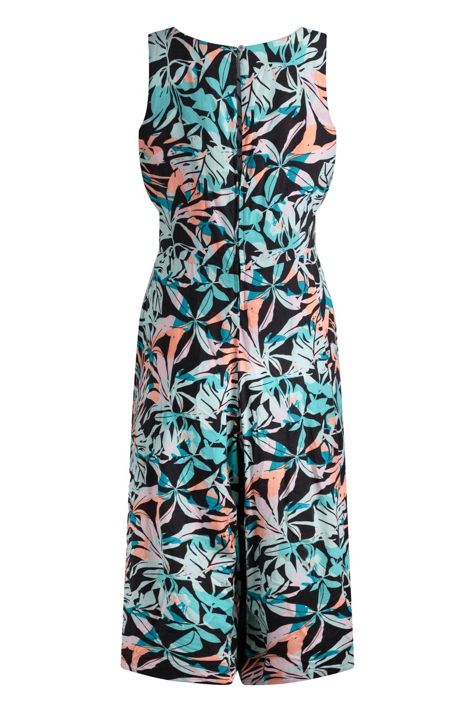 Weird Fish Aqua blue Nalani Printed Jumpsuit