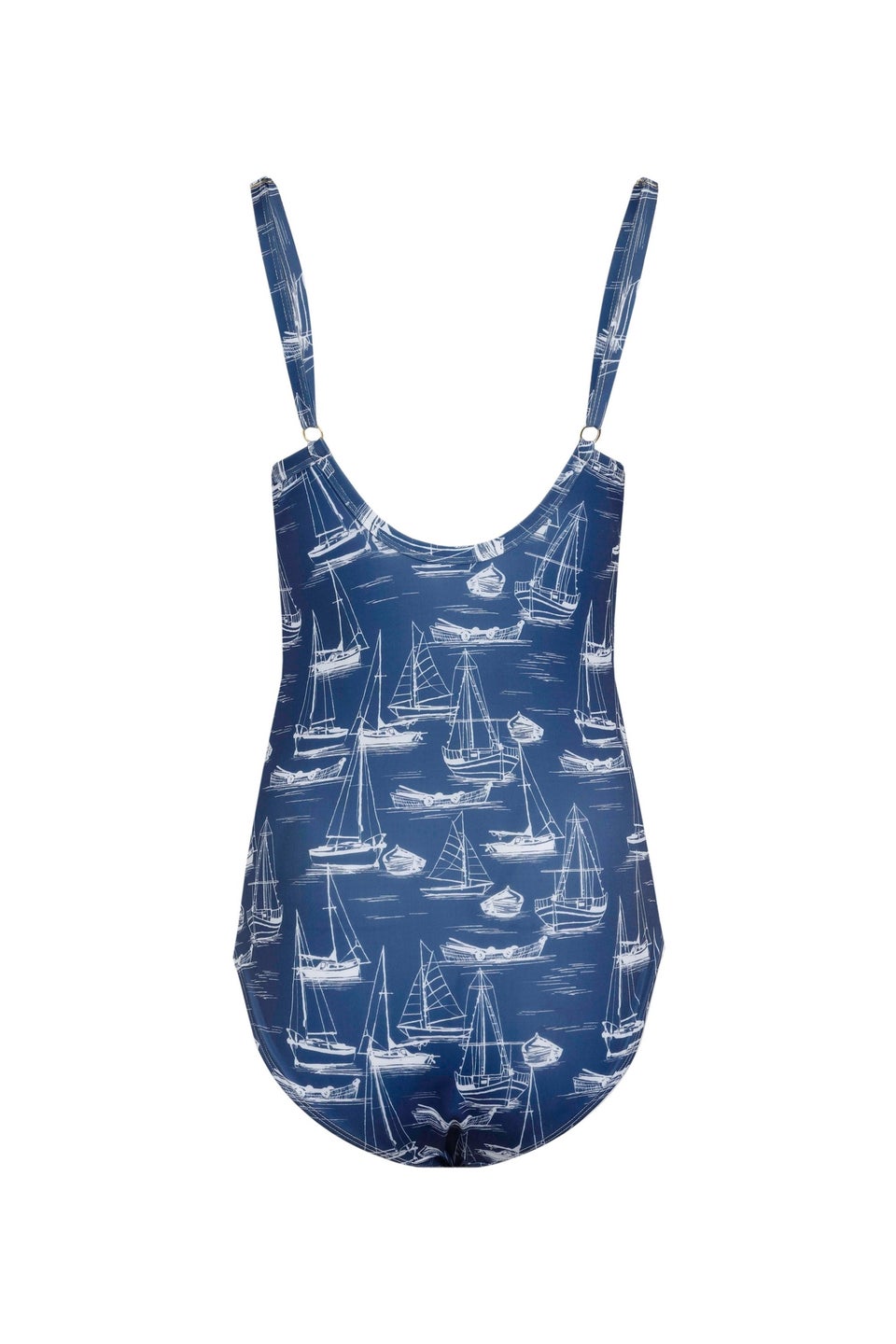Weird Fish Grey/Blue Penelope Printed Swimsuit