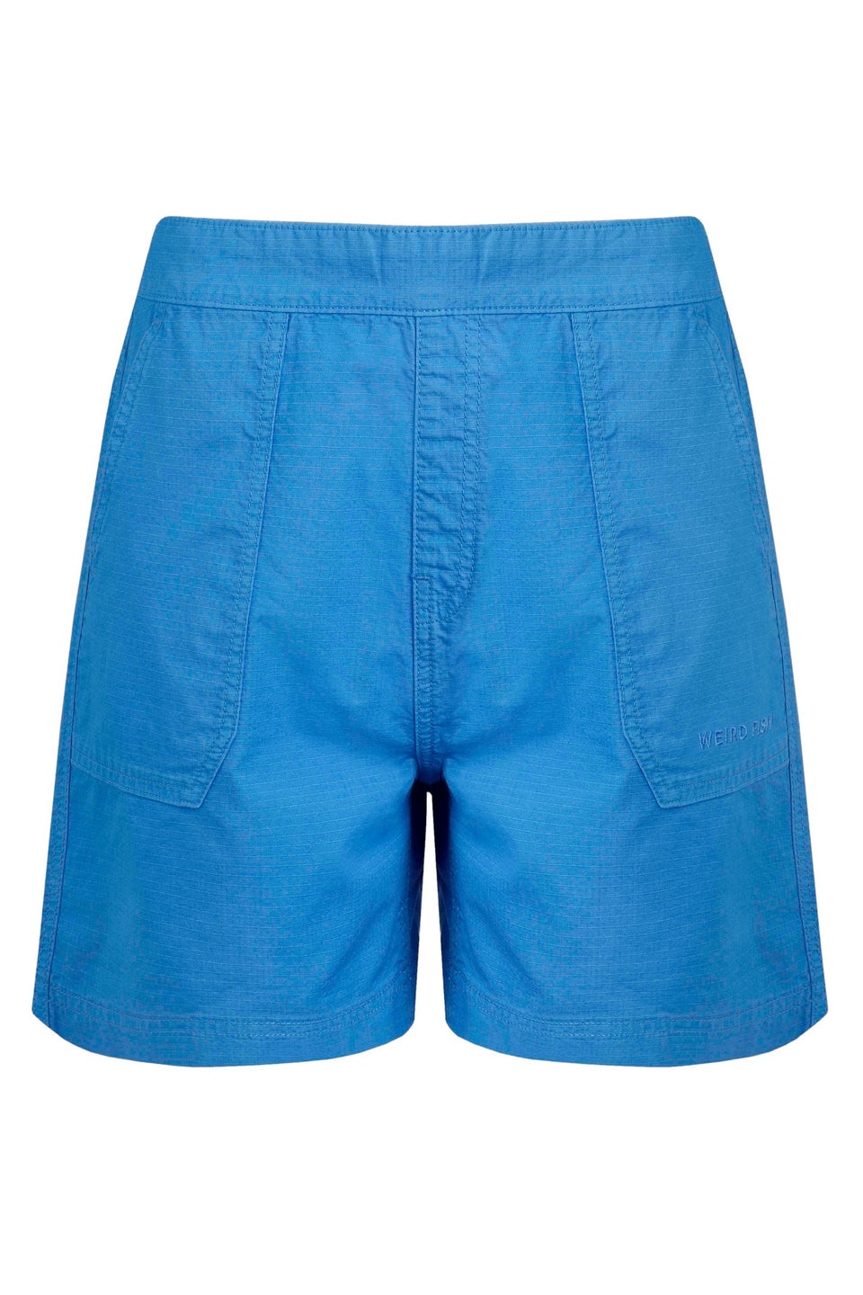 Weird Fish Azure Blue Deeley Ripstop Shorts