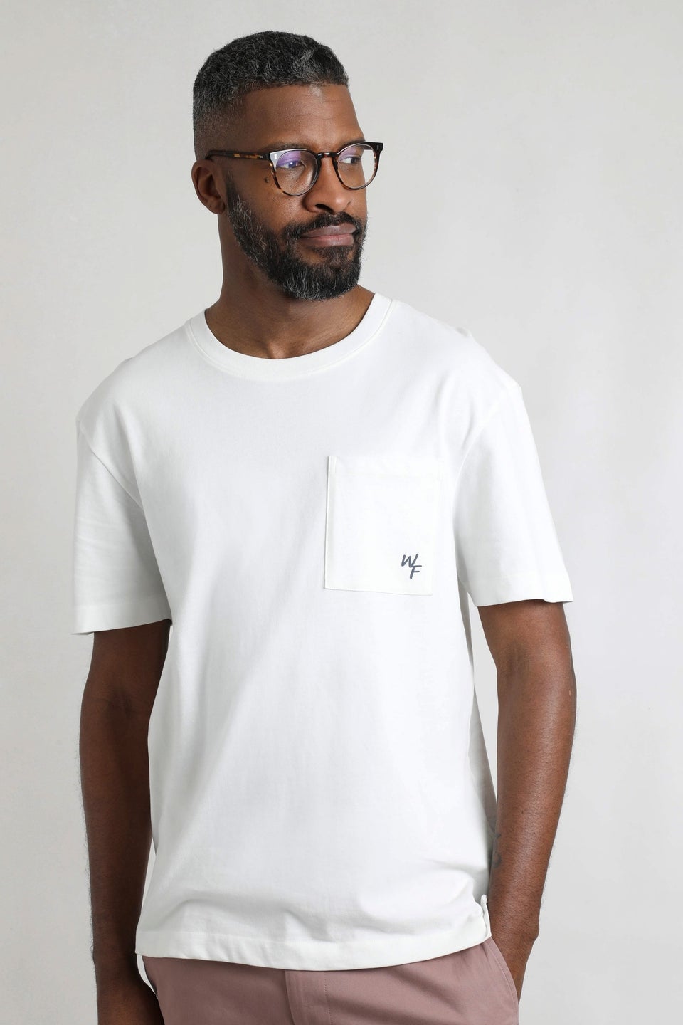 Weird Fish Light Cream Keaton Super Soft Pocket T-Shirt