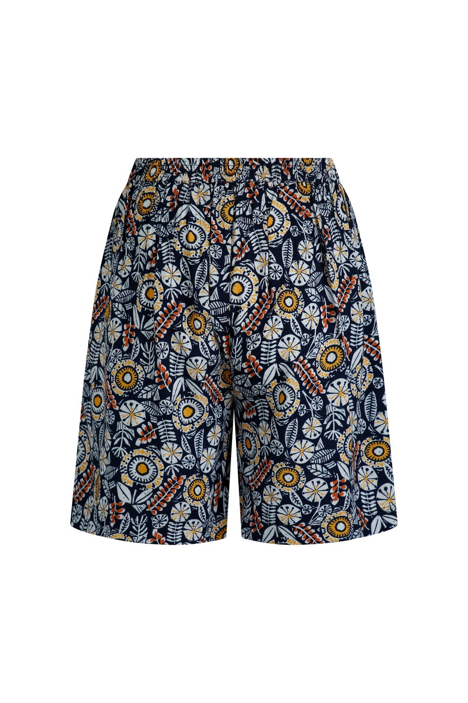 Weird Fish Navy Sundance Printed Shorts