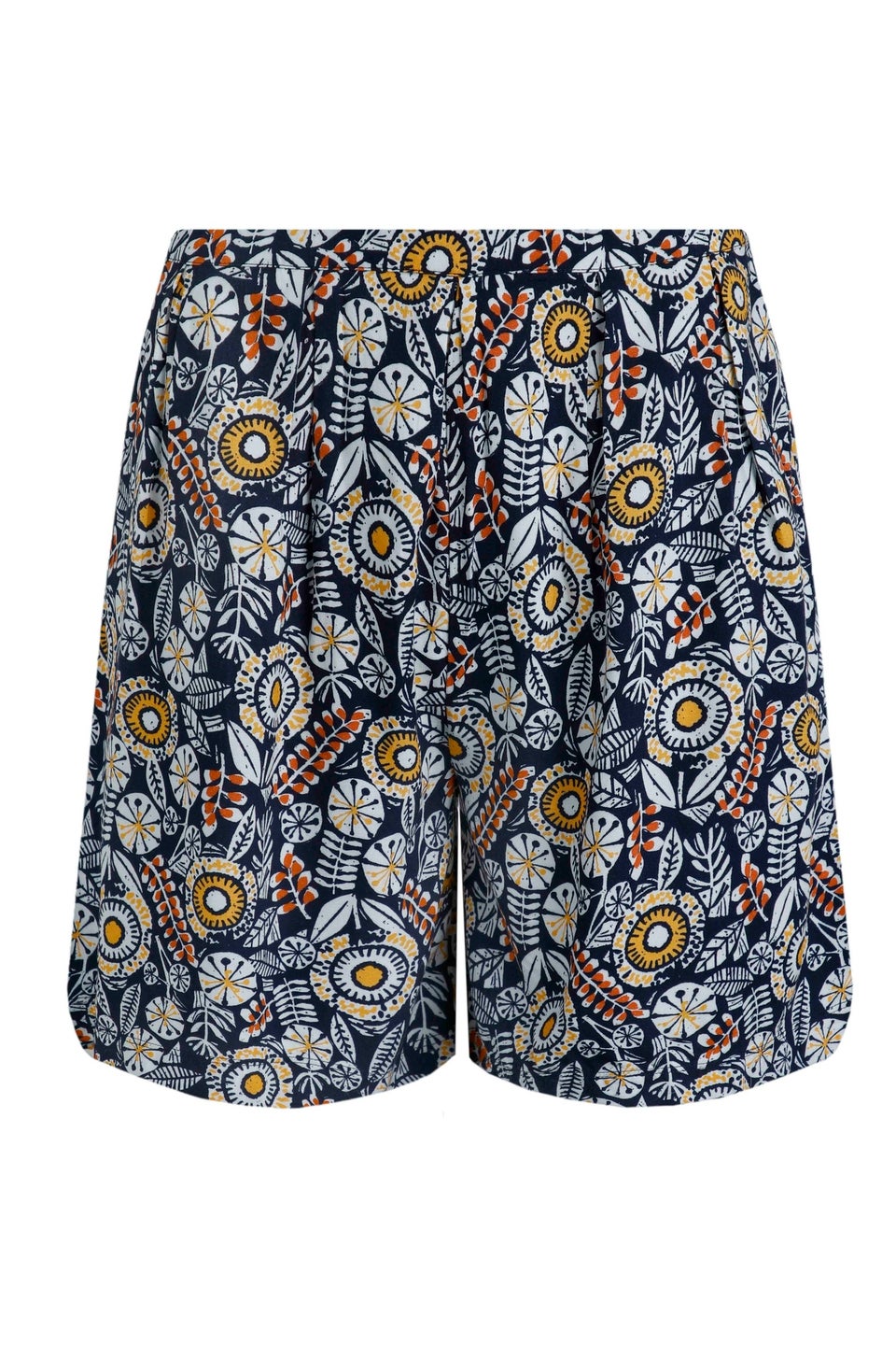 Weird Fish Navy Sundance Printed Shorts
