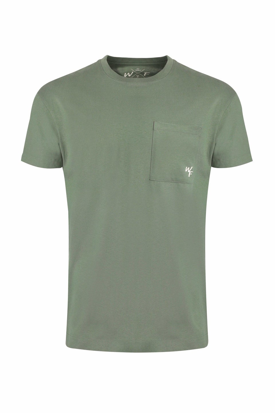 Weird Fish Army Green Keaton Super Soft Pocket T-Shirt