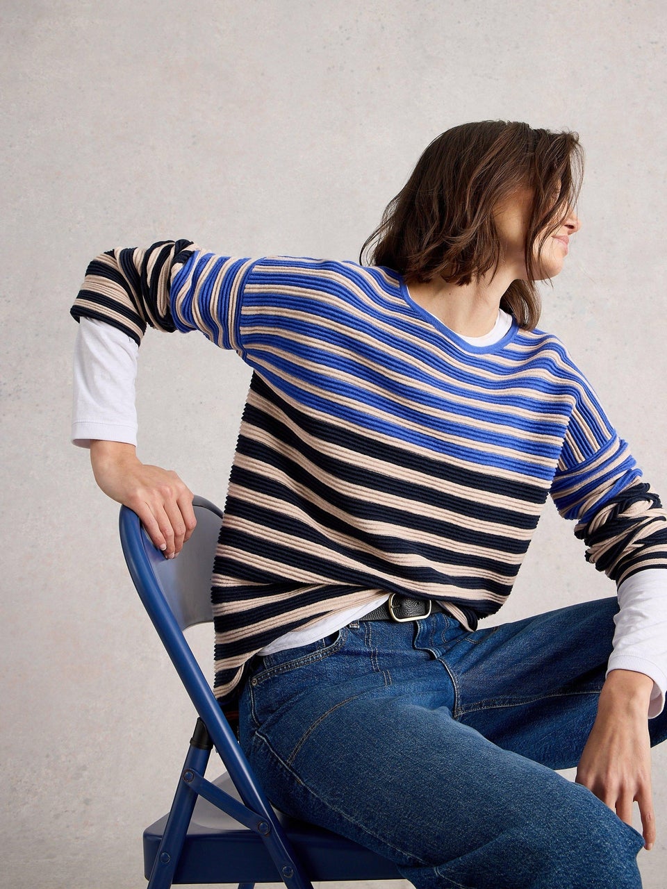 Gestreifter Pullover Jana
