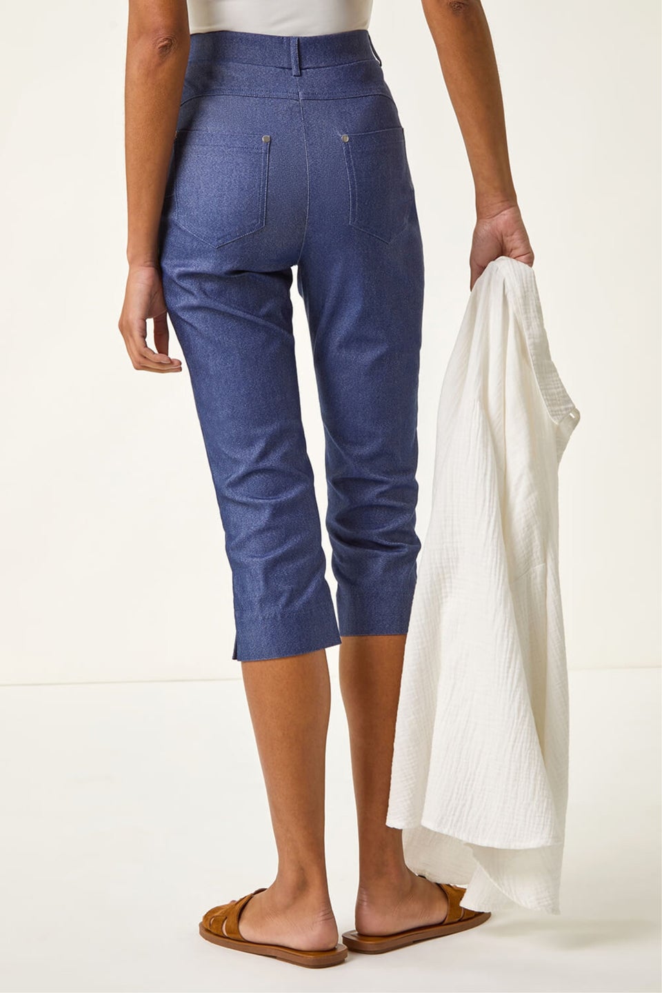 Roman Indigo Lift Sculpt Shape Cropped Trouser