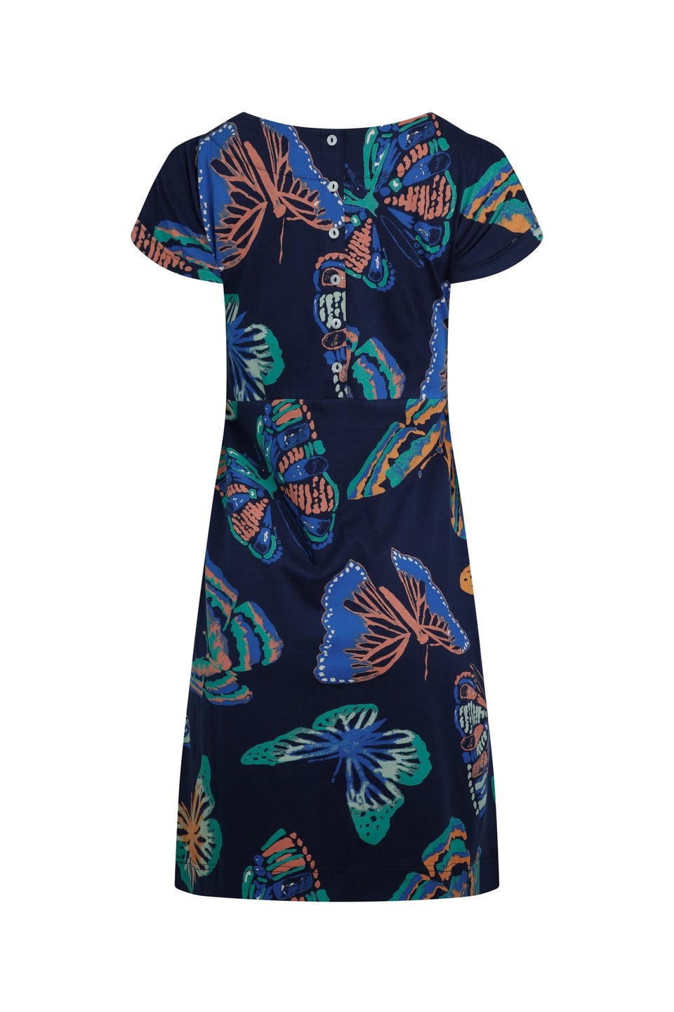 Weird Fish Dark Blue Tallahassee Jersey Dress
