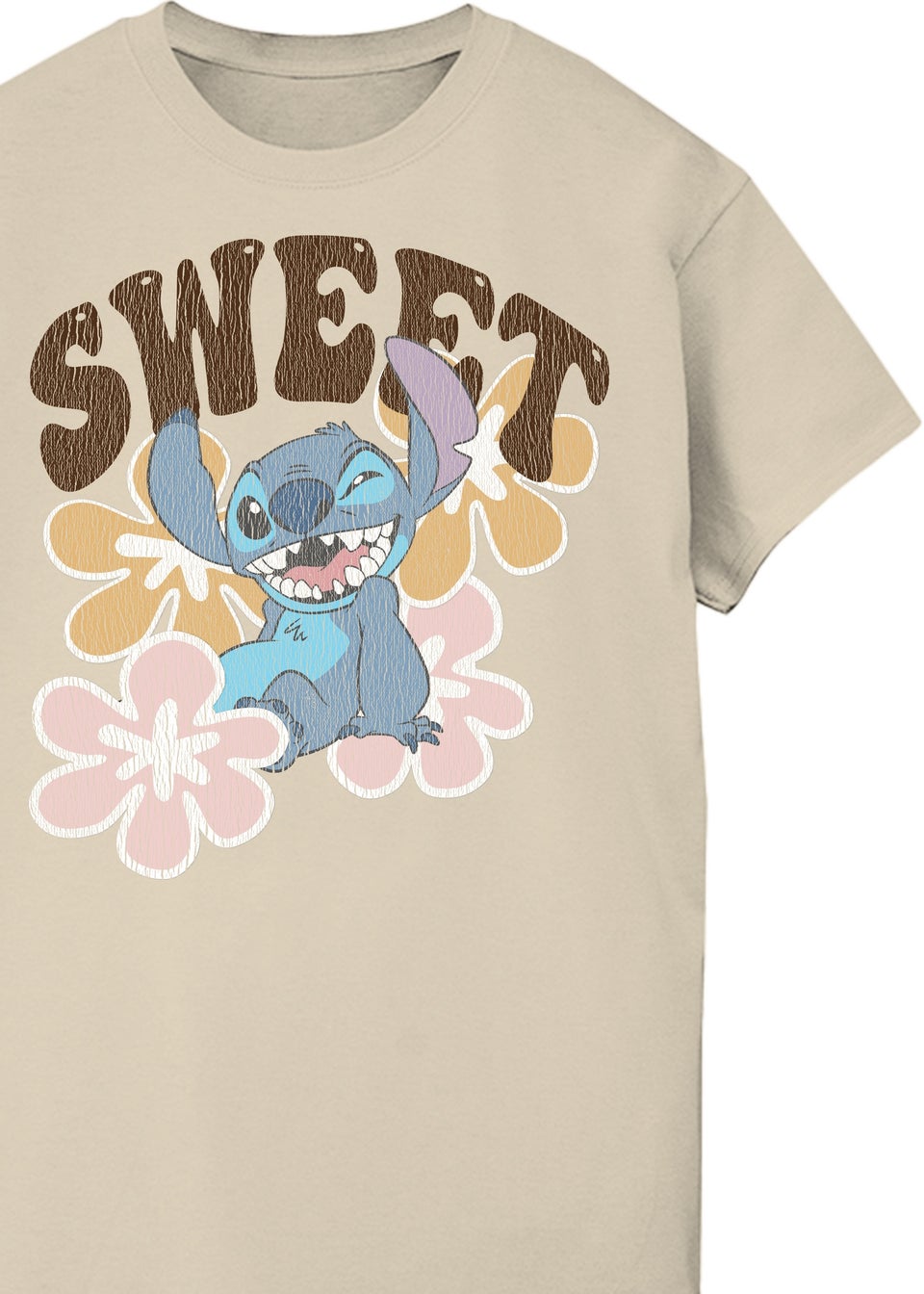 Disney Lilo & Stitch Sweet Sand Boyfriend Fit Graphic T-Shirt