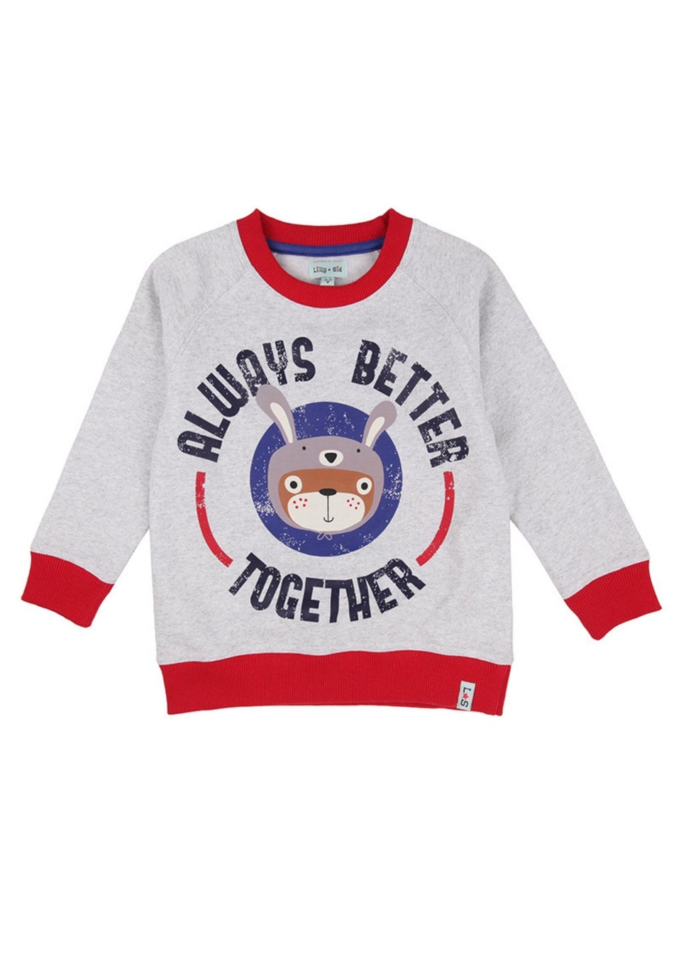 Lilly & Sid Multicoloured Always Better Together Slogan Print Sweatshirt (0-8 Years)