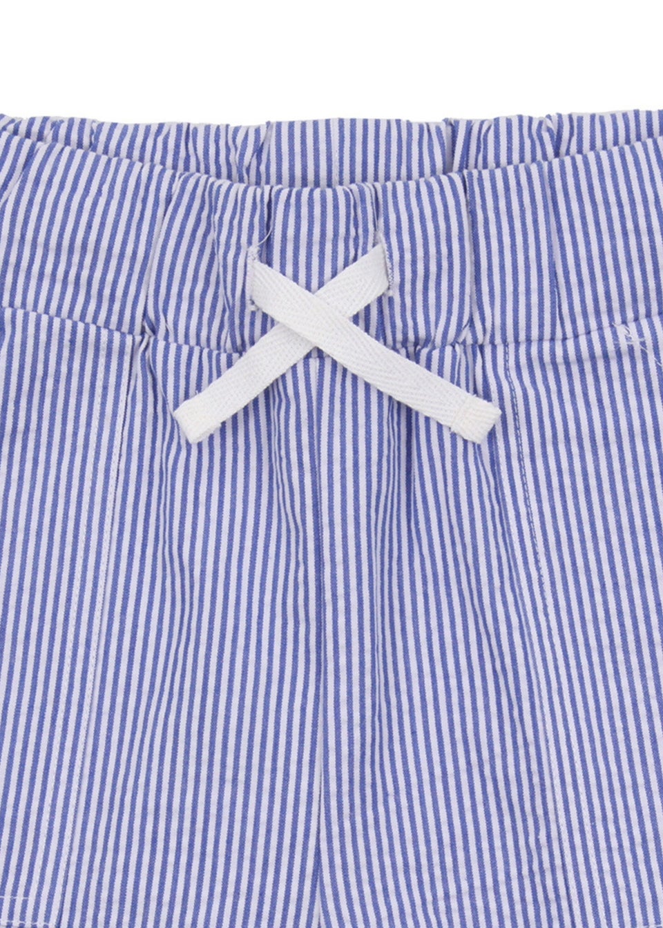 Lilly & Sid Lilly & Sid Blue Stripe Print Shorts(3-8 Years)