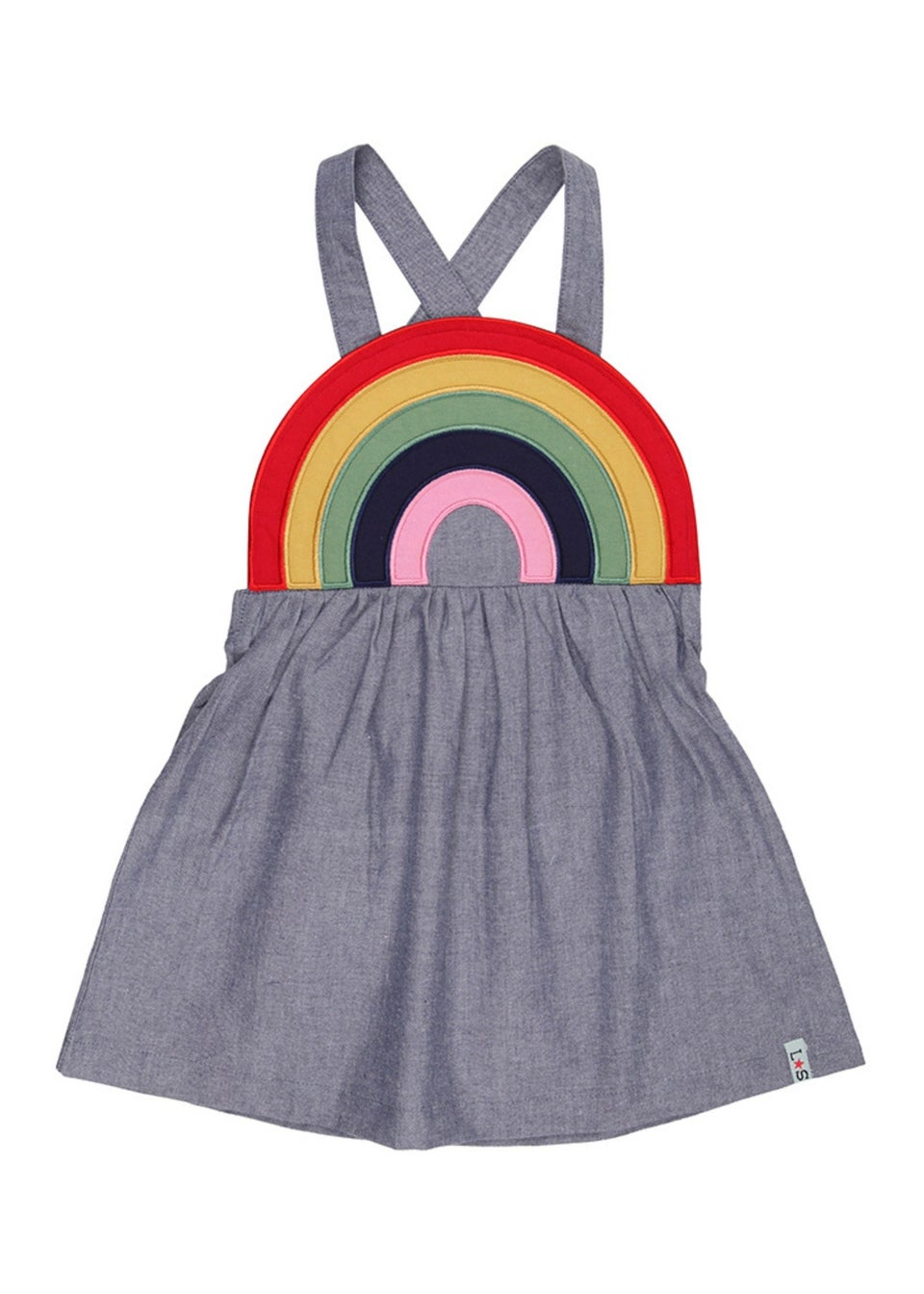 Lilly & Sid Multicolour Rainbow Stripe Print Dress (0-4 Years)