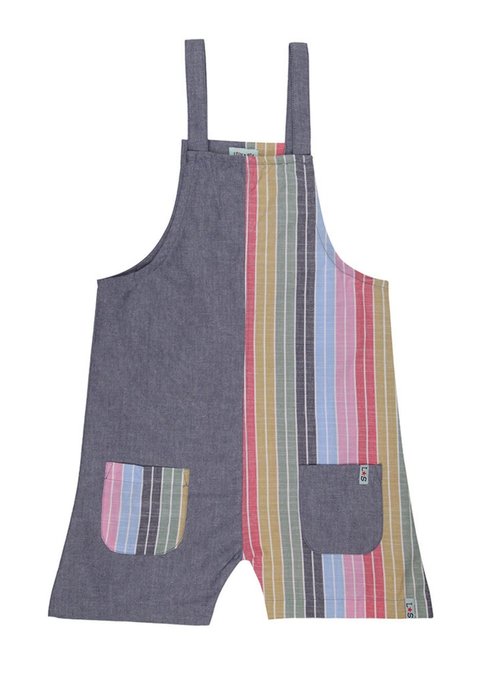 Lilly & Sid Multicoloured Rainbow Stripe Print Playsuit (0-8 Years)