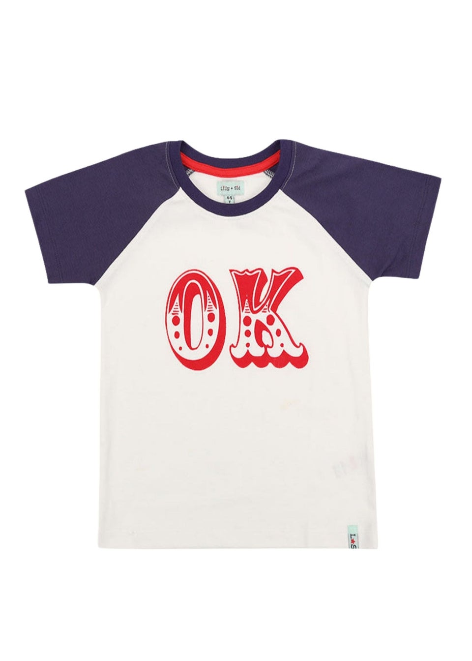 Lilly & Sid Multicoloured Ok Slogan Print T-Shirt (24 Months- 8 Years)