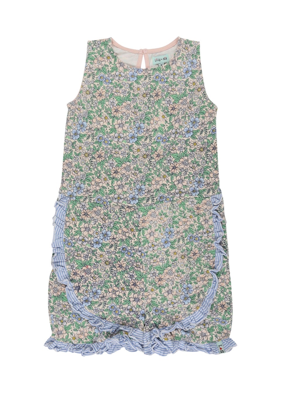 Lilly & Sid Multicoloured Ditsy Floral Print Playsuit (24 Months- 8 Years)