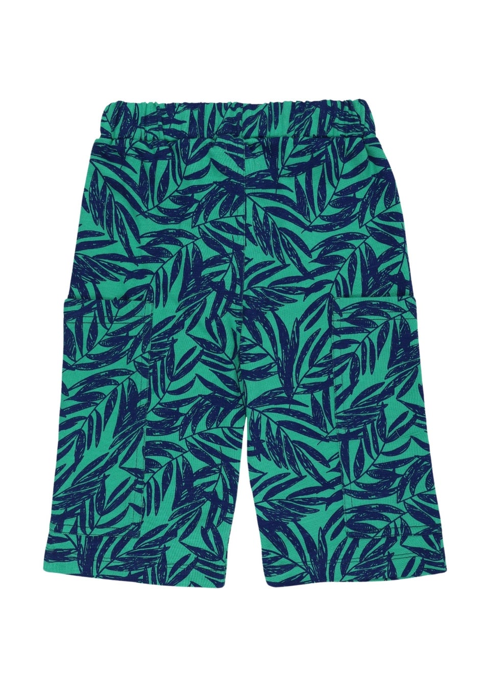 Lilly & Sid Green Palm Print Shorts (24 Months- 8 Years)