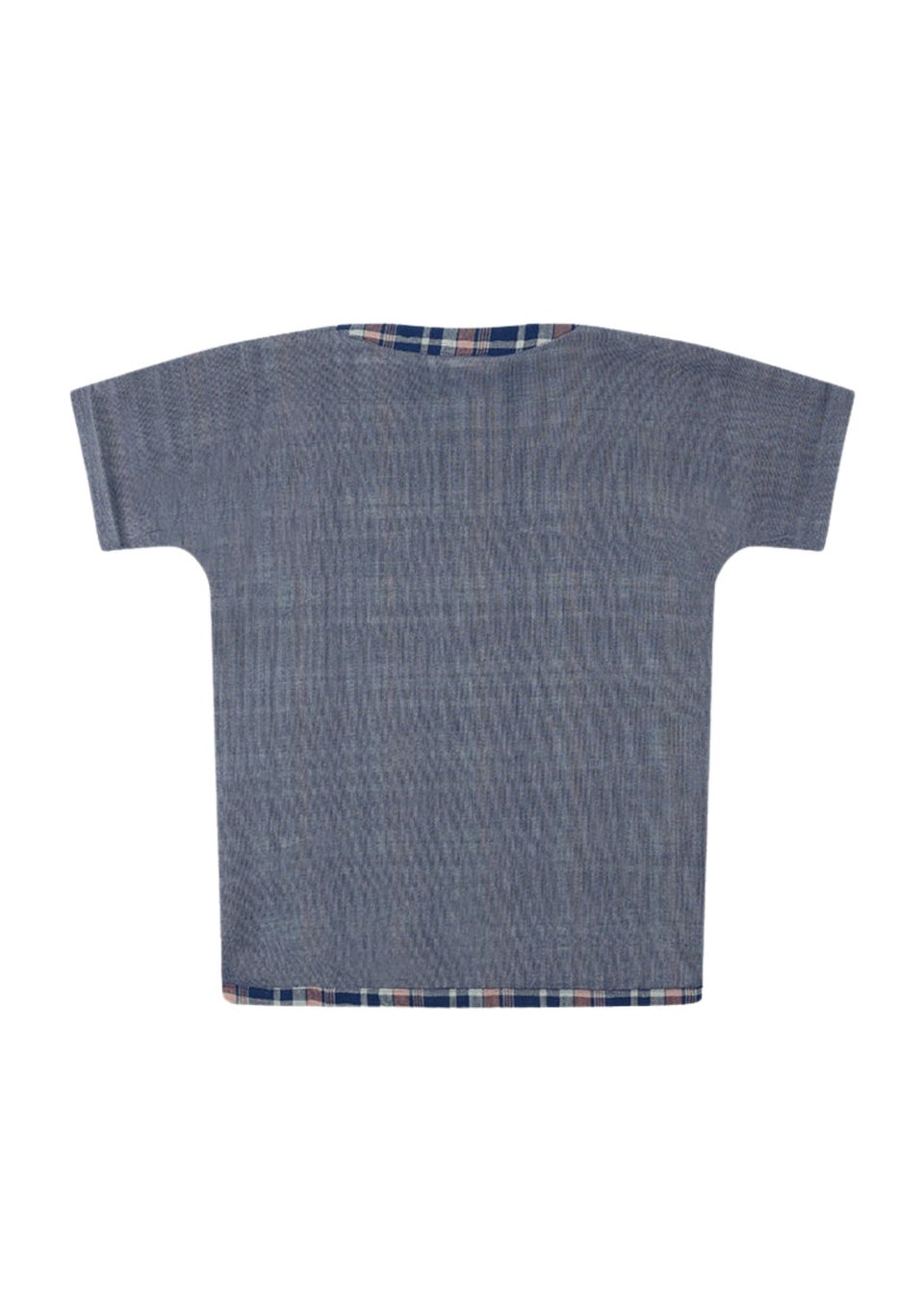 Lilly & Sid Navy Check Print T-Shirt (24 Months- 8 Years)