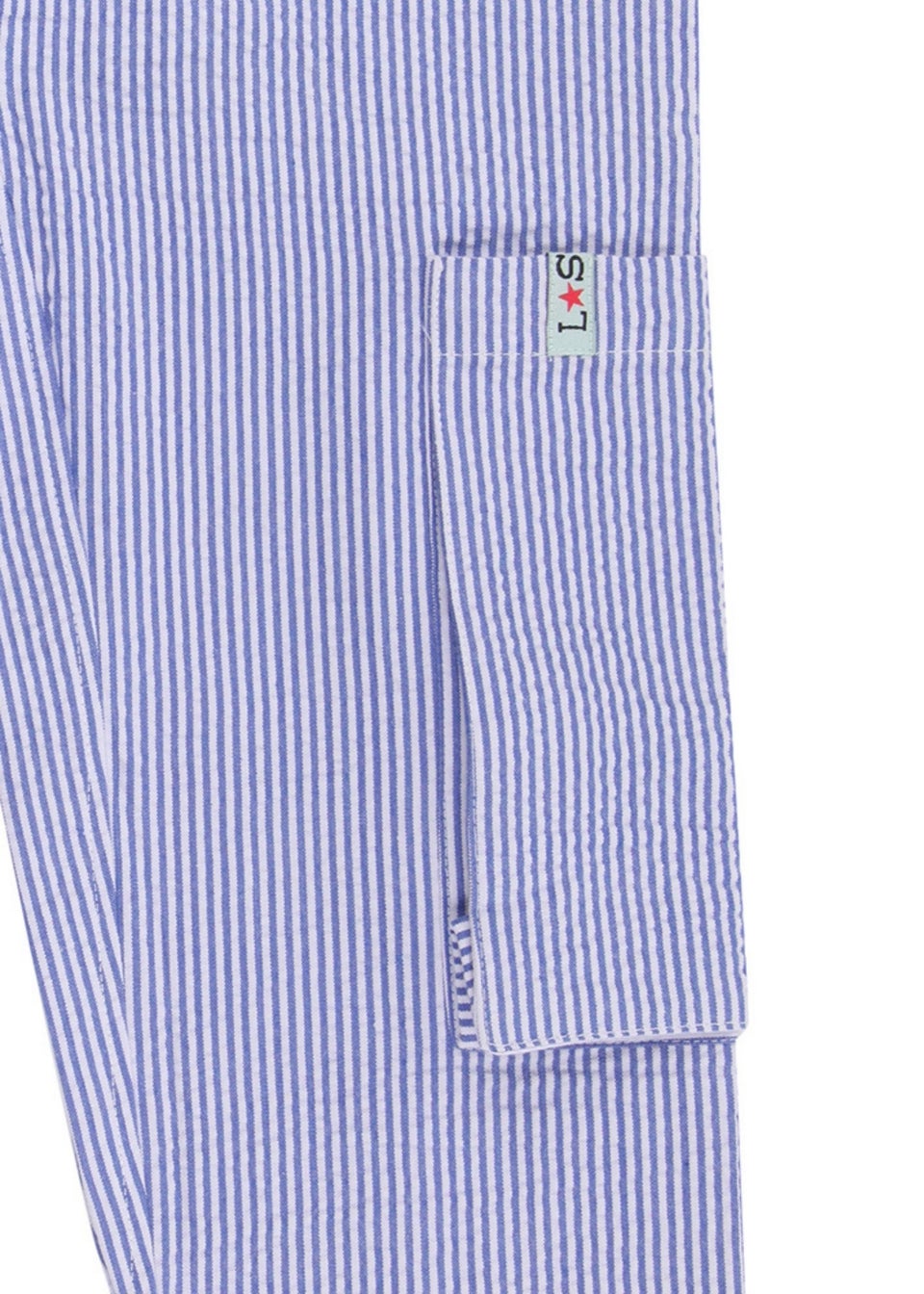 Lilly & Sid Blue Stripe Print Trousers (24 Months- 8 Years)