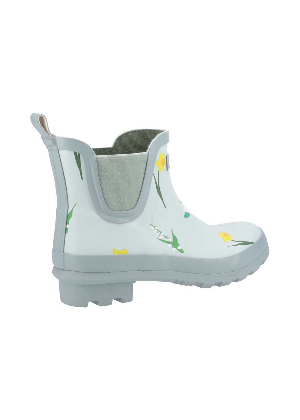 Cotswold Pale Green Wildflower Ankle Wellingtons