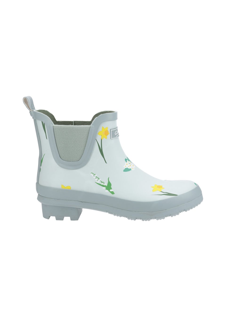 Cotswold Pale Green Wildflower Ankle Wellingtons