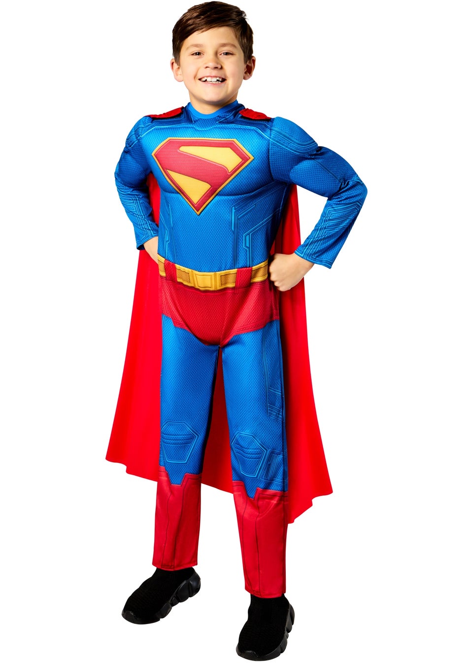 Superman Movie Superman Deluxe Kids Costume (5-10 Years)