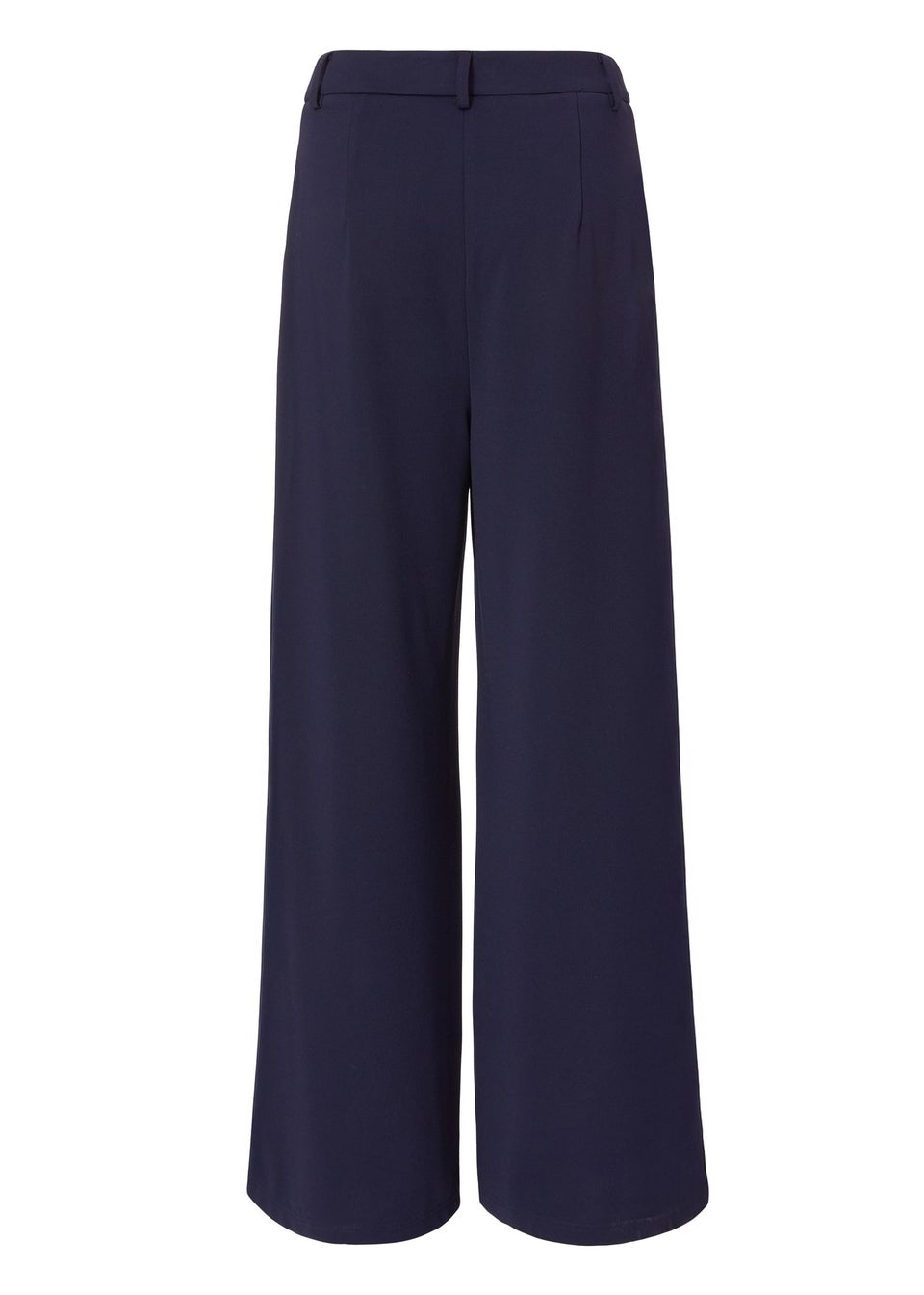Quiz Navy Wide Leg Trousers