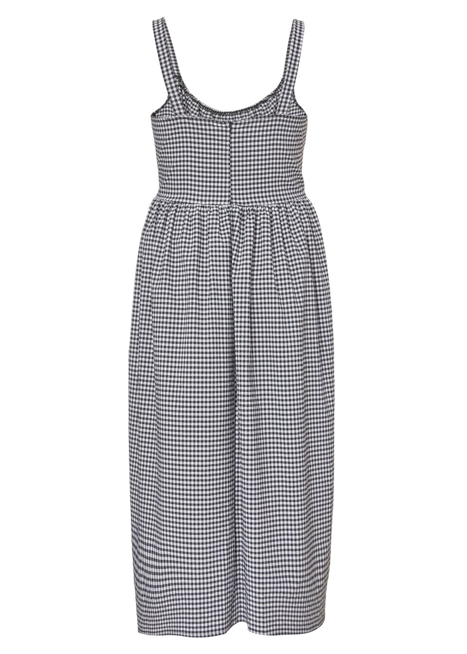 Quiz Black Curve Gingham Midaxi Dress