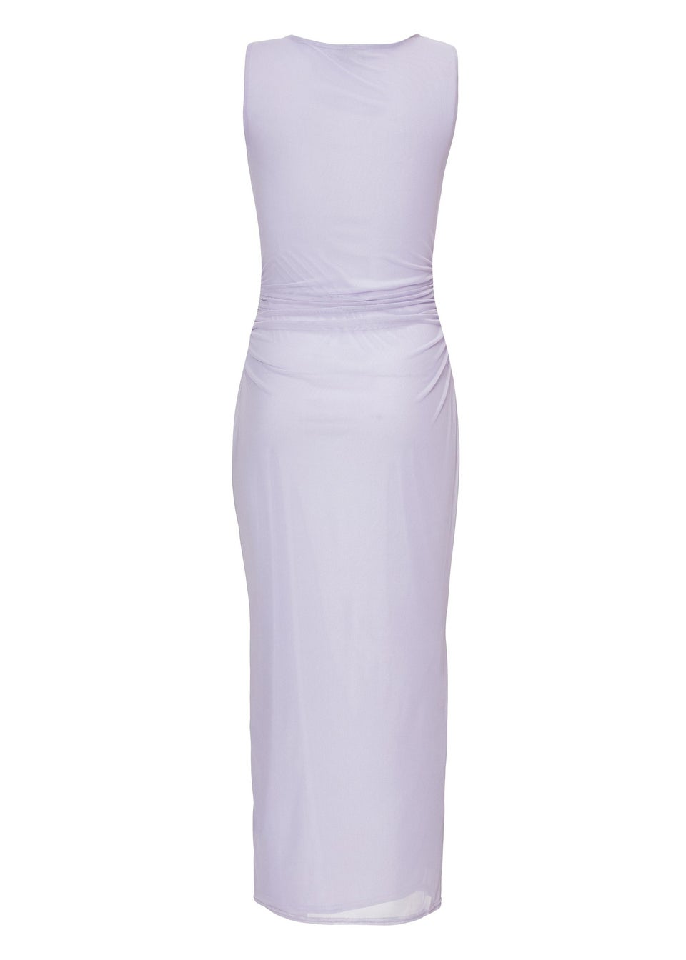 Quiz Lilac Mesh Buckle Midaxi Dress