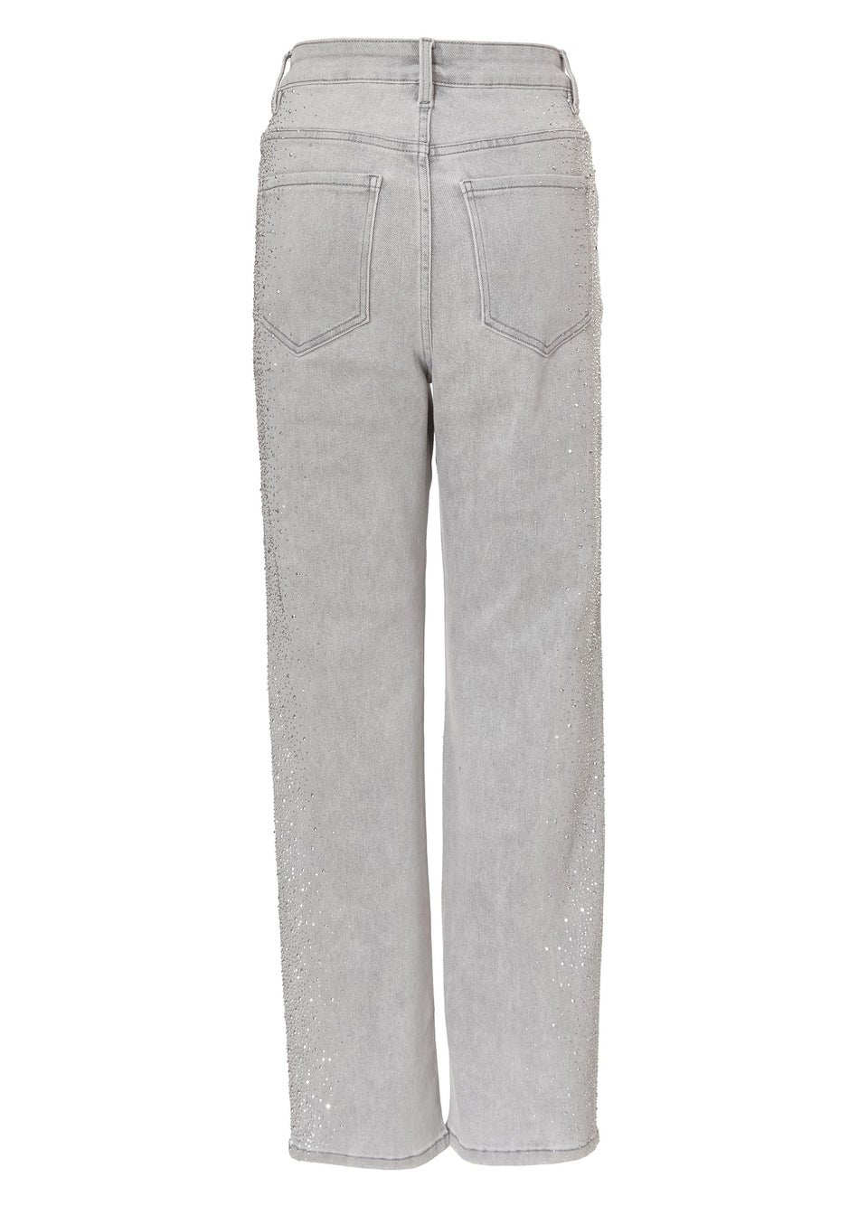 Quiz Blue Denim Diamante Jeans