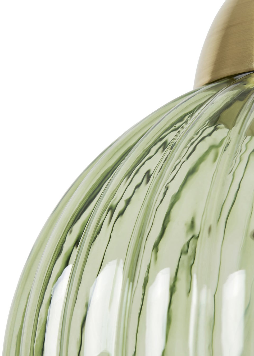 INLIGHT LIZZY Easyfit Ribbed Glass Green (18cm x 18cm)