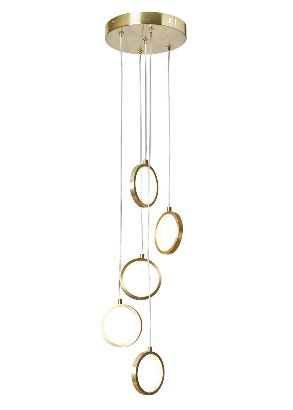 INLIGHT RIYAH 5 RING LED Brass Cluster (40-120cm x 30cm)