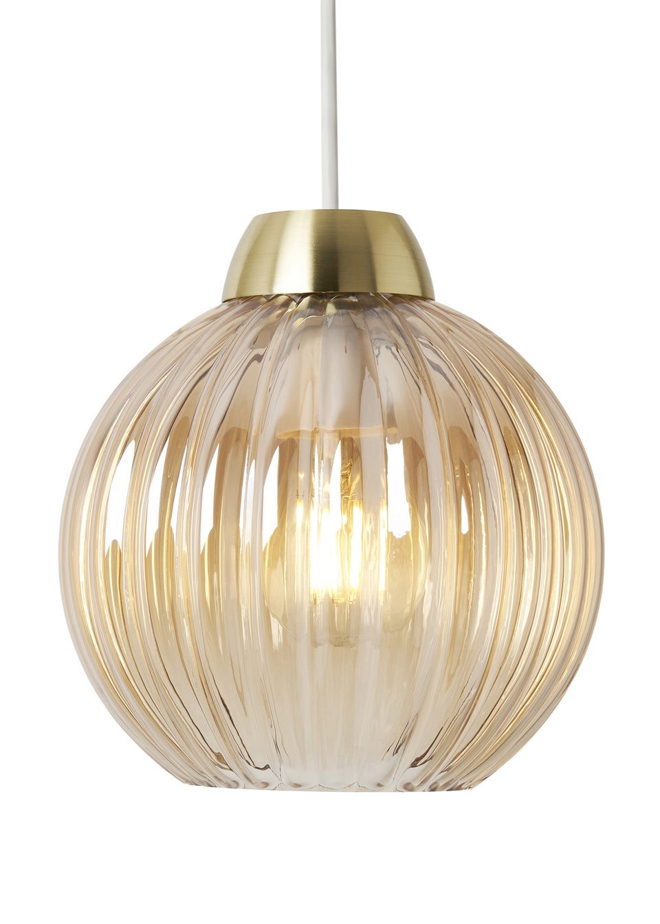 INLIGHT LIZZY Easyfit Ribbed Glass Champagne (18cm x 18cm)