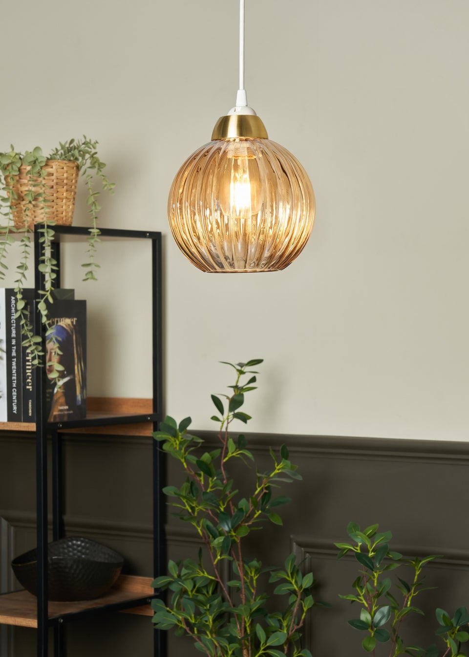 INLIGHT LIZZY Easyfit Ribbed Glass Champagne (18cm x 18cm)