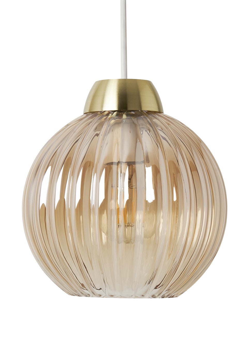 INLIGHT LIZZY Easyfit Ribbed Glass Champagne (18cm x 18cm)