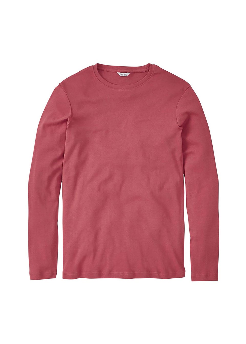 Cotton Traders Red Coral Long Sleeve Crew Neck Base Layer