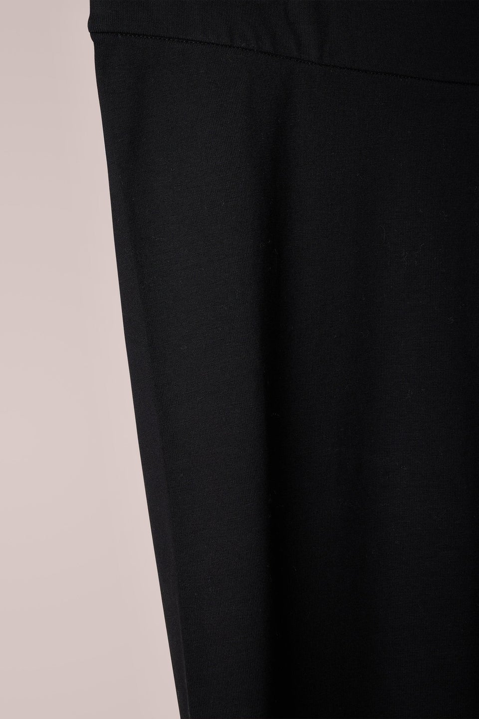 Evans Curve Black Cotton Stretch Leggings