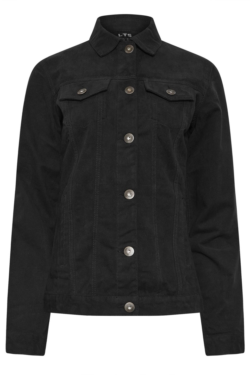 Long Tall Sally Black Denim Button Through Jacket