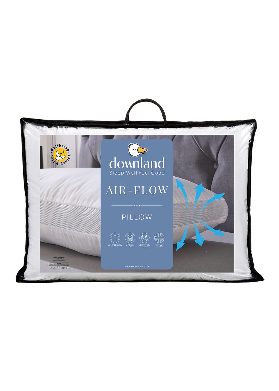 Downland White Airflow Pillow
