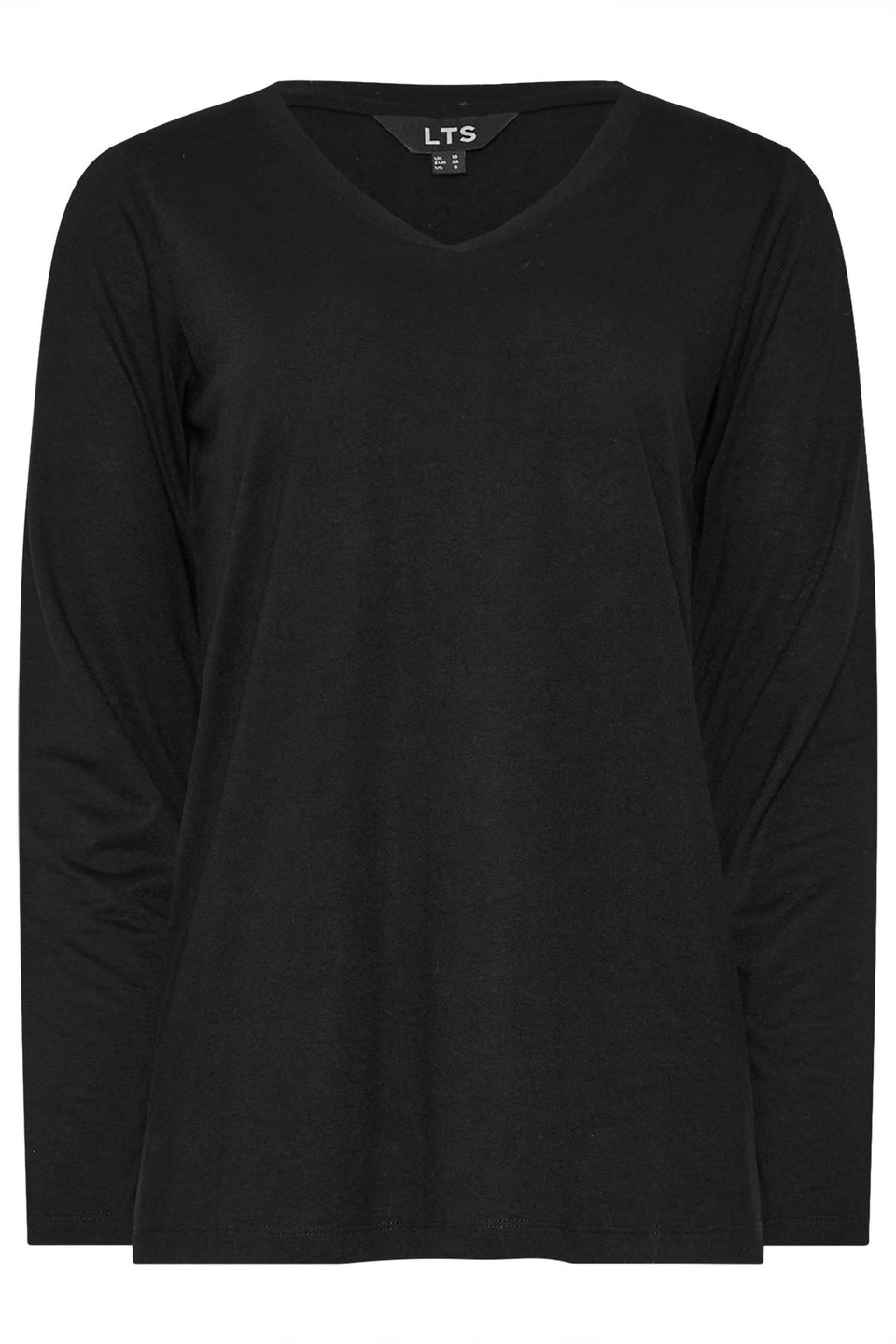 Long Tall Sally Premium Black Long Sleeve V-Neck Top